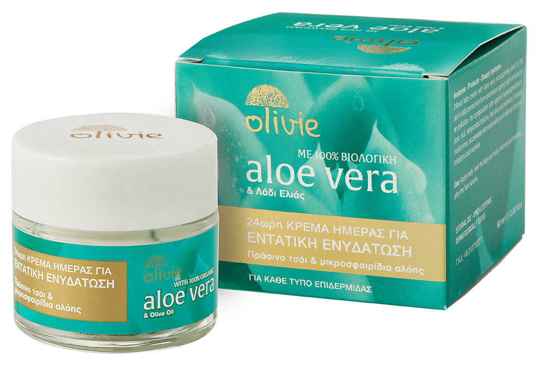 24H DAY CREAM FOR INTENSE HYDRATION ALOE VERA WITH ALOE VERA EXTRACT