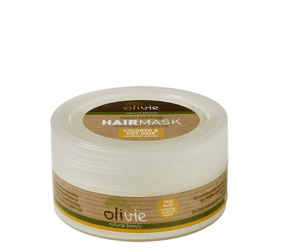 HAIR MASK FOR COLORED AND DRY HAIR SUNFLOWER Hair WITH OLIVE OIL